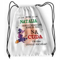 Plecak Dla Natalii Sportowy Szkolny Worek Torba Z Nadrukiem Ze Zdjęciem