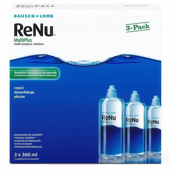Płyn Do Soczewek RENU MULTIPLUS 3 x 360 ml zdjęcie 1