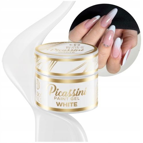 Żel do zdobień Picassini Paint Gel White Biały do wzorków Boska Nails na Arena.pl