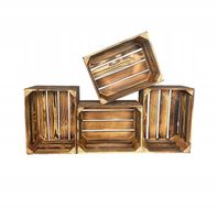 SKRZYNKA DREWNIANA opalana 40x30x25