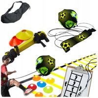 13w1 ZESTAW PIŁKARSKI DRABINKA KOORDYNACYJNA PACHOŁKI TRENAŻER TRENER