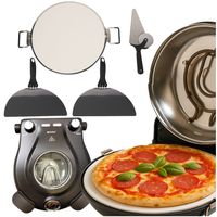 Piec do pizzy Ruhhy elektryczny mini z kamieniem ceramicznym 1200 W 420 °C