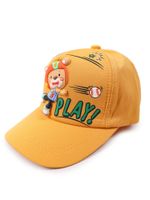 Czapka z daszkiem bejsbolówka dziecięca unisex miś żółta 50-54 YOCLUB
