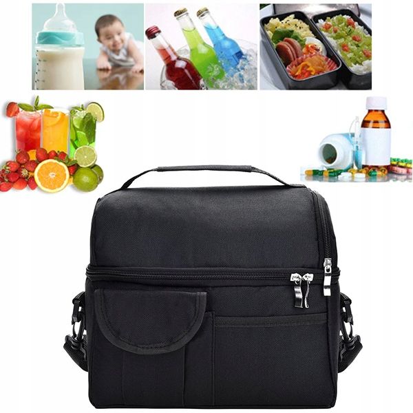 TORBA TERMICZNA IZOLACYJNA KUFEREK PASEK LUNCH BOX zdjęcie 7