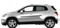Opel Mokka - Listwy CZARNE Boczne Ochronne Drzwi