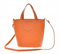 Laura Biaggi - torebka shopper skóra naturalna pomarańczowy TS 66-6360
