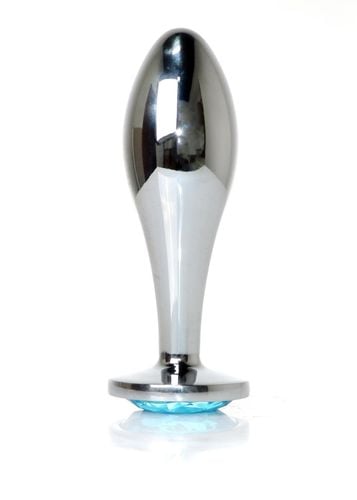 plug jewellery silver plug  light blue l na Arena.pl