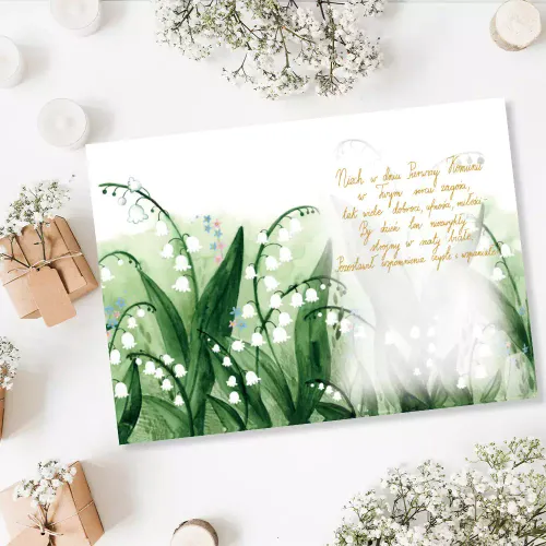 Karnet A5 Komunijny, Konwalie na Arena.pl