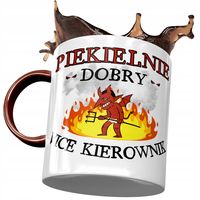 Kubek Bordowy Dla Vice Kierownika Piekielnie Dobry Z Nadrukiem Ze Zdjęciem