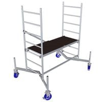 Rusztowanie aluminiowe ClimTec firmy KRAUSE - wysokość robocza 3m + komplet rolek 150mm