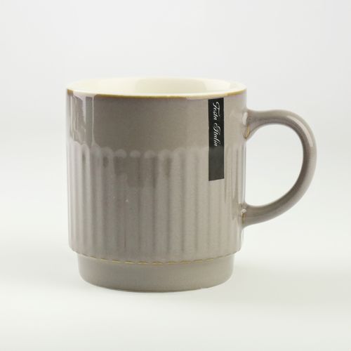 CERAMICZNY KUBEK NA KAWĘ HERBATĘ COFFE LATE ZDOBIONY 440 ML NA PREZENT na Arena.pl