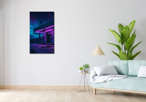 Obraz 50x90cm Moc Neonowej Nocy na Arena.pl