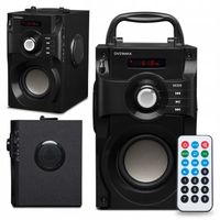 Głośnik Bezprzewodowy Przenośny USB SD AUX RADIO 1800mAh + Pilot