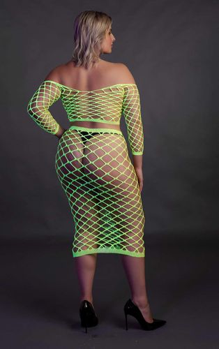 long sleeve crop top and long skirt  xl/xxxxl na Arena.pl