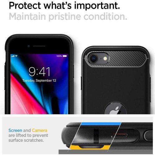 Spigen Rugged Armor Iphone Se 2020  Black na Arena.pl