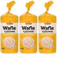 Eurowafel Wafle ryżowe ze słonecznikiem 100 g x 3 sztuk