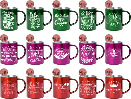 Kubek metalowy z grawerem PREZENT dla nauczyciela na Arena.pl