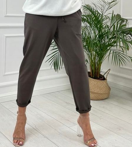 Spodnie Włoskie Wiya Bawełniane z Patką Uni Beige na Arena.pl