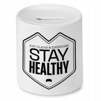 Skarbonka Dla Lekarza Doktora Stay Healthy Prezent Z Nadrukiem Ze Zdjęciem