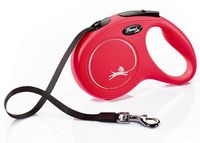 Smycz automatyczna dla psa z blokadą Flexi New Classic taśma M 5m czerwona