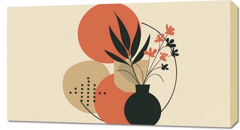 Obraz 90x50cm Wazon z Kwiatami zdjęcie 1