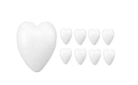 SERCE STYROPIANOWE 8 CM SERCA STYROPIANOWE 10 SZT
