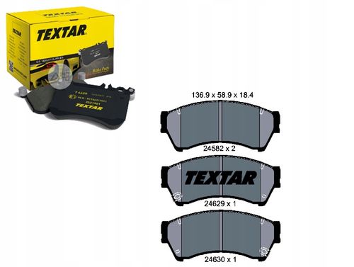 TEXTAR KLOCKI HAMULCOWE PRZÓD 2458202 MAZDA 6 GH na Arena.pl