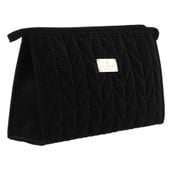 organizer na kosmetyki w kolorze czarnym z wewnętrznymi kieszonkami