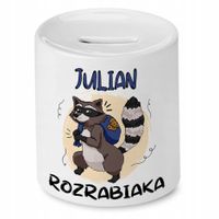 Skarbonka 330 Ml Dla Juliana Syna Dziecka Prezent Z Nadrukiem Ze Zdjęciem