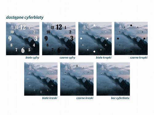 ZEGAR SZKLANY ROMB - Góry na Arena.pl