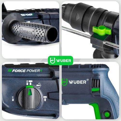 MŁOTOWIERTARKA UDAROWA 4000BPM 230V WIERTARKA 2500W 4J SDS+SAMOZACISK na Arena.pl