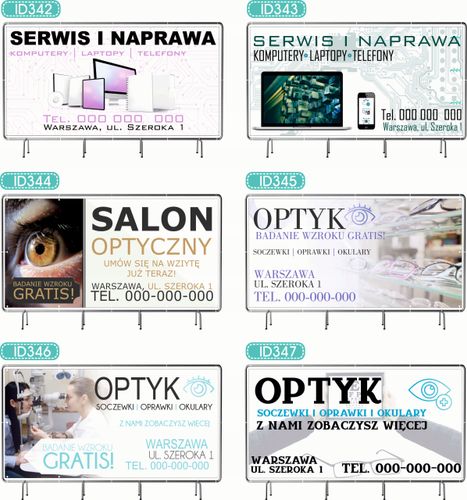 BANER REKLAMOWY 130x80cm oczkowany projekt w cenie AGENCJA DETEKTYWISTYCZNA na Arena.pl