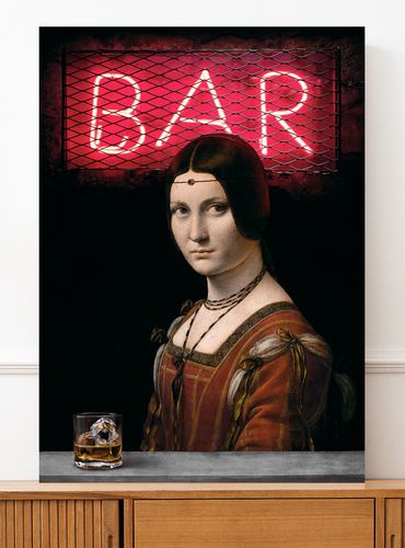 Obraz na płótnie old wisky leonardo da vinci 50x70 cm na Arena.pl