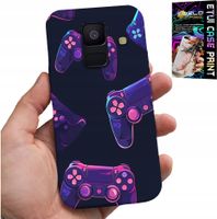 ETUI DO SAMSUNG A6 2018 - CASE DLA GRACZA, WZORY Z GIER + SZKŁO