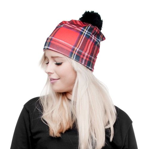 CZAPKA BEANIE FULLPRINT KRATA RED na Arena.pl