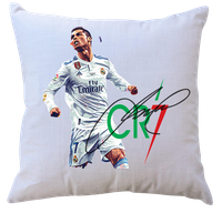 Poduszka z wkładem - Cristiano Ronaldo - dla fana z autografem