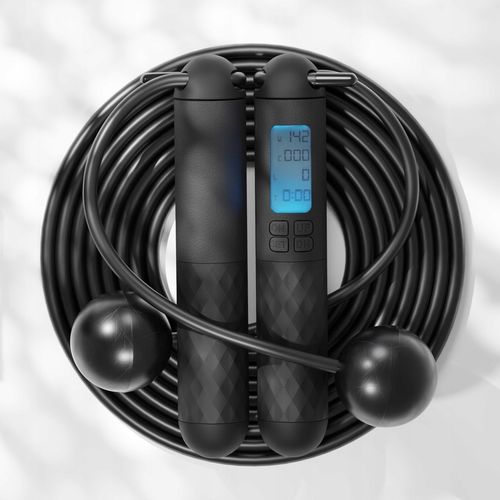 Skakanka z kulkami licznikiem LED regulacją i linką 280cm na Arena.pl