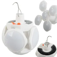 Lampa solarna kempingowa składana led na hak ogrodowa turystyczna