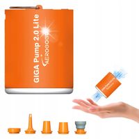 GIGA PUMP 2.0 LITE POMPKA ELEKTRYCZNA TURYSTYCZNA DO MATERCA 2W1 USB-C