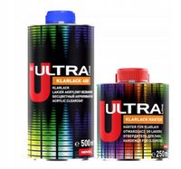 Novol Lakier Bezbarwny Akrylowy ULTRA KLARLACK 400 500ml + UTW. 250ml