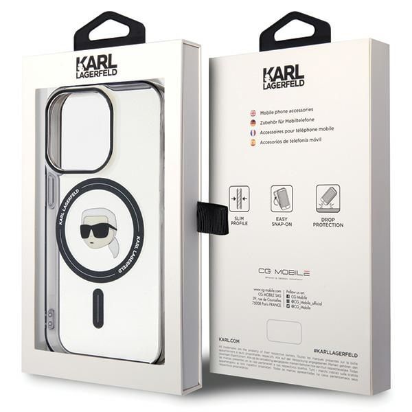 Etui Karl Lagerfeld do iPhone 15 Pro Max, Przezroczysty, MagSafe zdjęcie 8