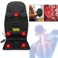 MATA GRZEWCZA SAMOCHODOWA DO DOMU NA FOTEL Z PILOTEM I FUNKCJĄ MASAŻU