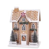 Dekoracja Domek led Boże Narodzenie premium 20x16x12