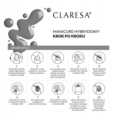 Claresa Lakier Hybrydowy Gray 206 5G na Arena.pl