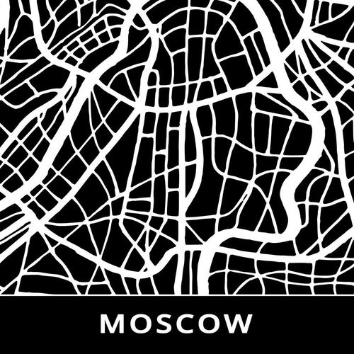 Obraz na płótnie – Canvas, plan miasta Moskwa 90x60 na Arena.pl