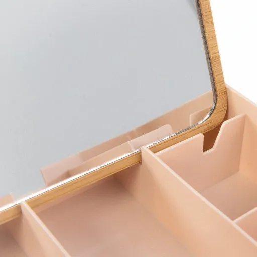 Organizer pojemnik różowy z lusterkiem NADRUK własny PREZENT URODZINY zdjęcie 12