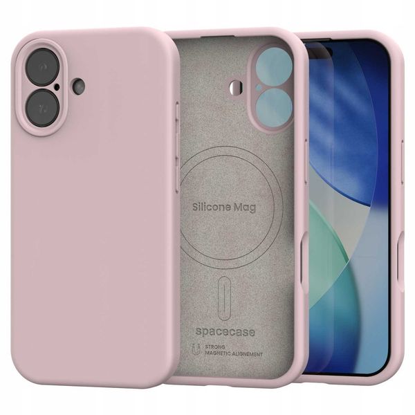 Spacecase Silicone Mag Iphone 17 Baby Pink zdjęcie 5
