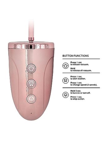 automatic rechargeable clitoral & nipple pump set - medium - pin na Arena.pl