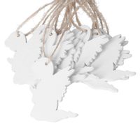 BOMBKI NA CHOINKĘ DREWNIANE OZDOBA STROIK 10SZT ANIOŁKI ANIOŁ