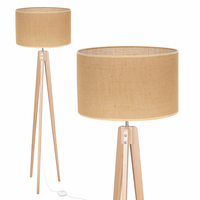 LAMPA PODŁOGOWA TRÓJNÓG, DREWNO, różne RODZAJE